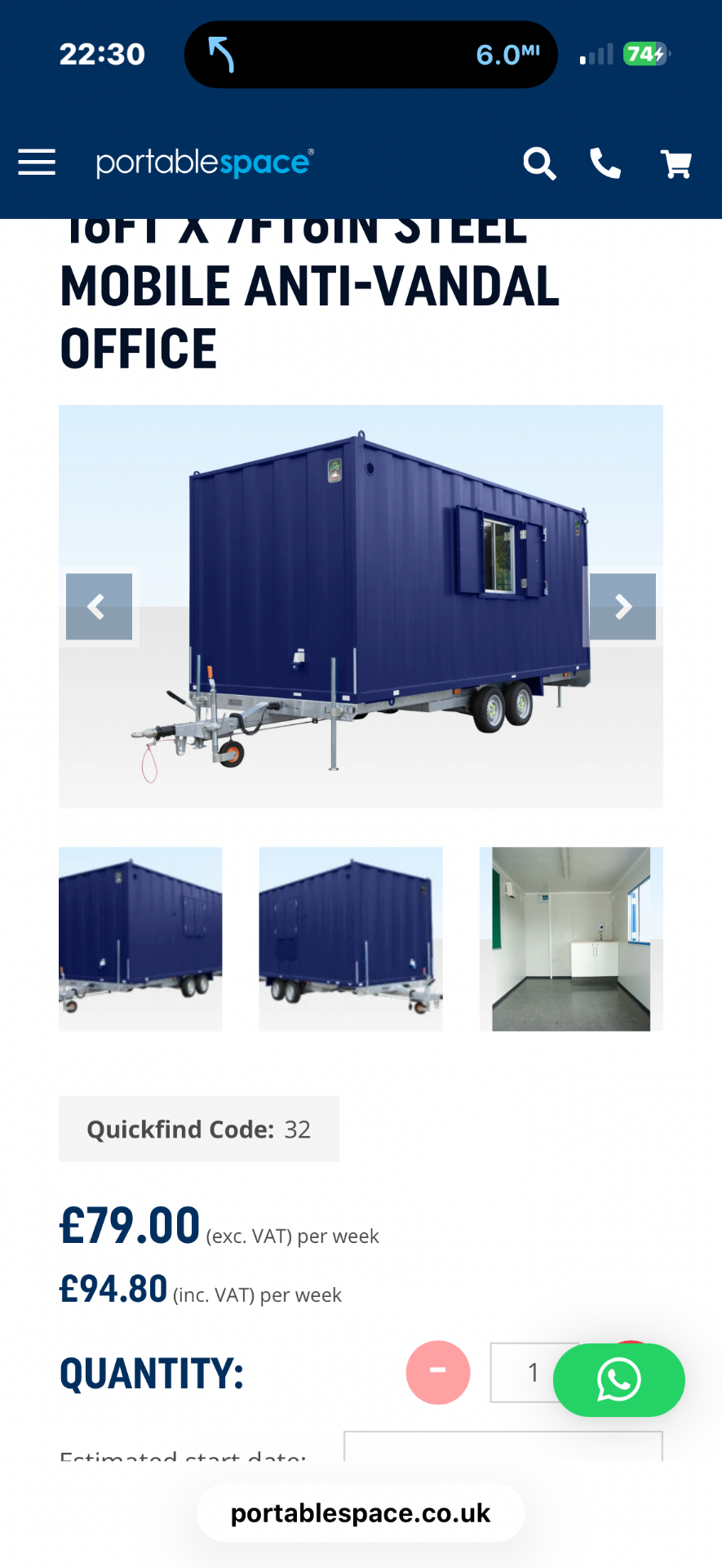Towable mobile welfare cabin for fire wardens